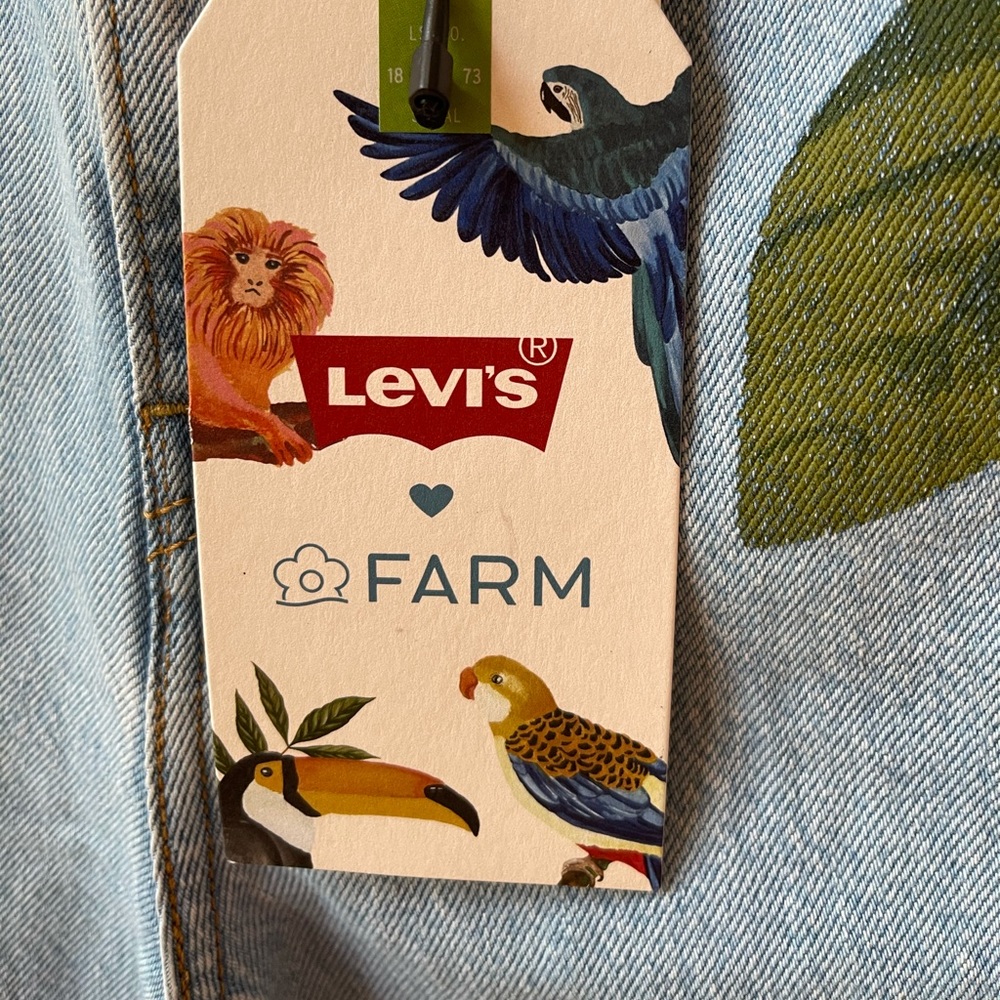 Levi’s Farm X Rio NWT rare parrot jean Sz 24–Sz 0 - Picture 5 of 16